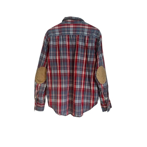 Vintage Mossimo Men's Plaid Flannel Shirt Elbow Pads Western Cowbow Size XL - Picture 2 of 6